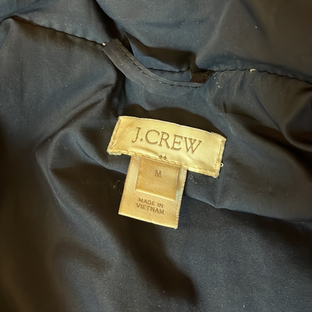 J Crew Factory navy quilted jacket - Picture 2 of 7